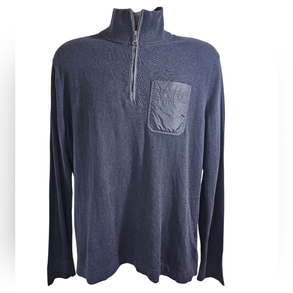 Banana Republic Mens Navy Blue Knit Sweater Large